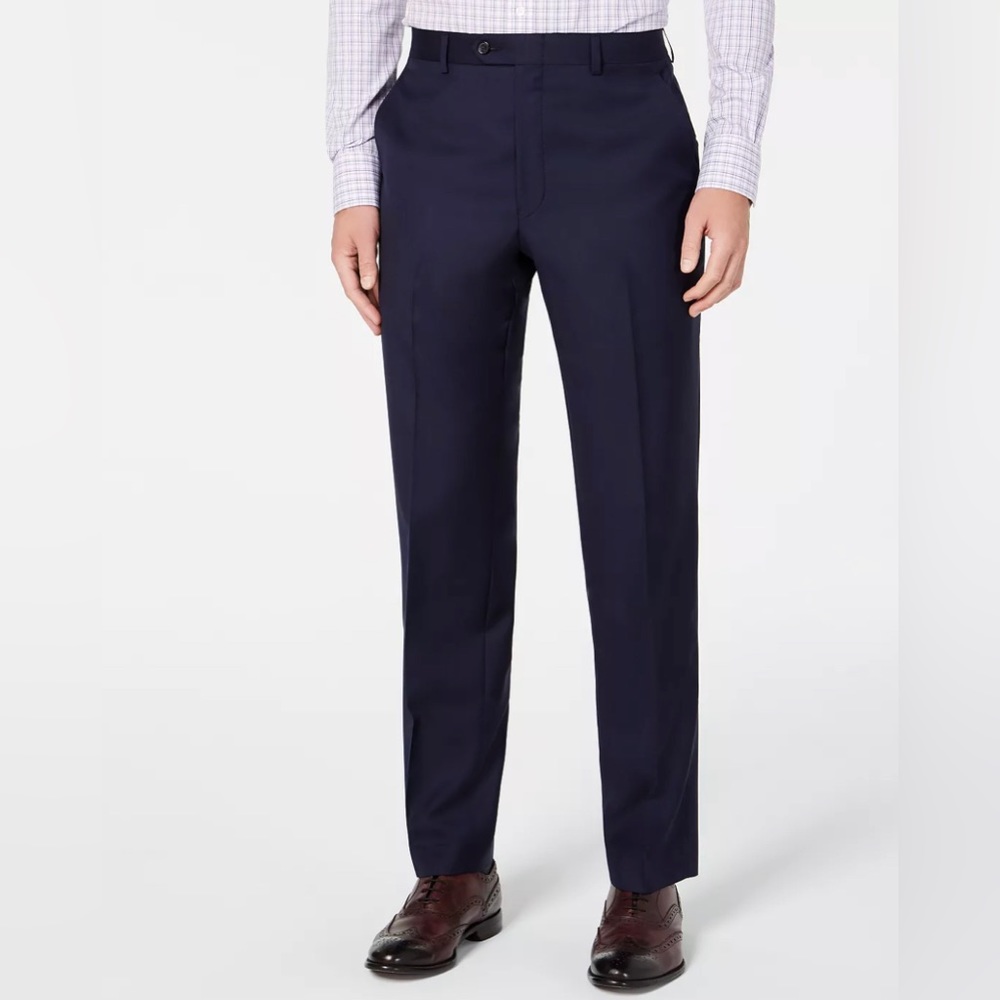Lauren Ralph Lauren Mens 38X30 Navy Blue Dress Pants